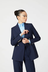 Aeris Double Breasted Suit with Cuff Buttons - Alexandra-Dobre.com